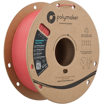 Polymaker™ - PLA Pro - Light Red - 1.75mm - 1kg