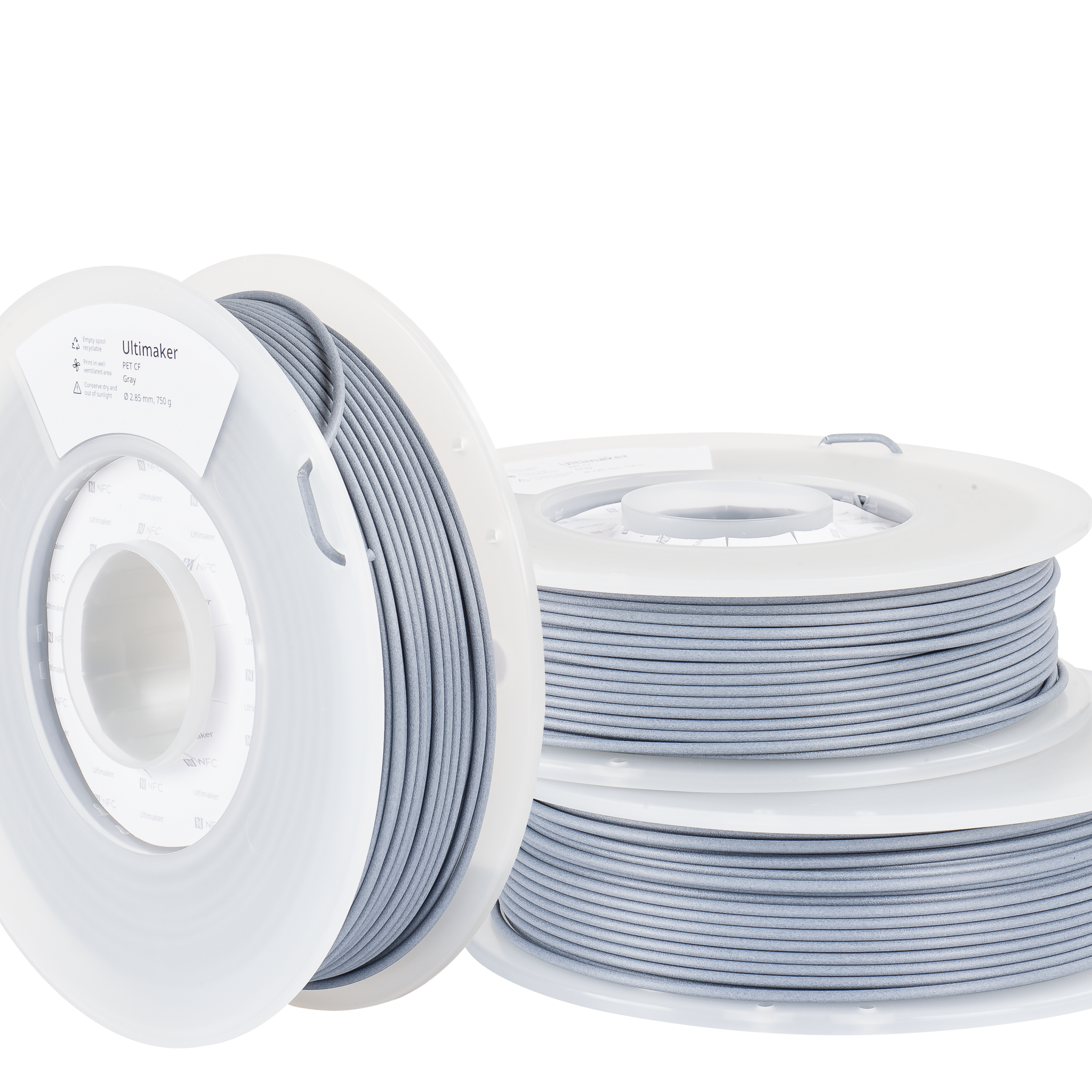 UltiMaker PETCF - Grey - 2.85mm - 750g