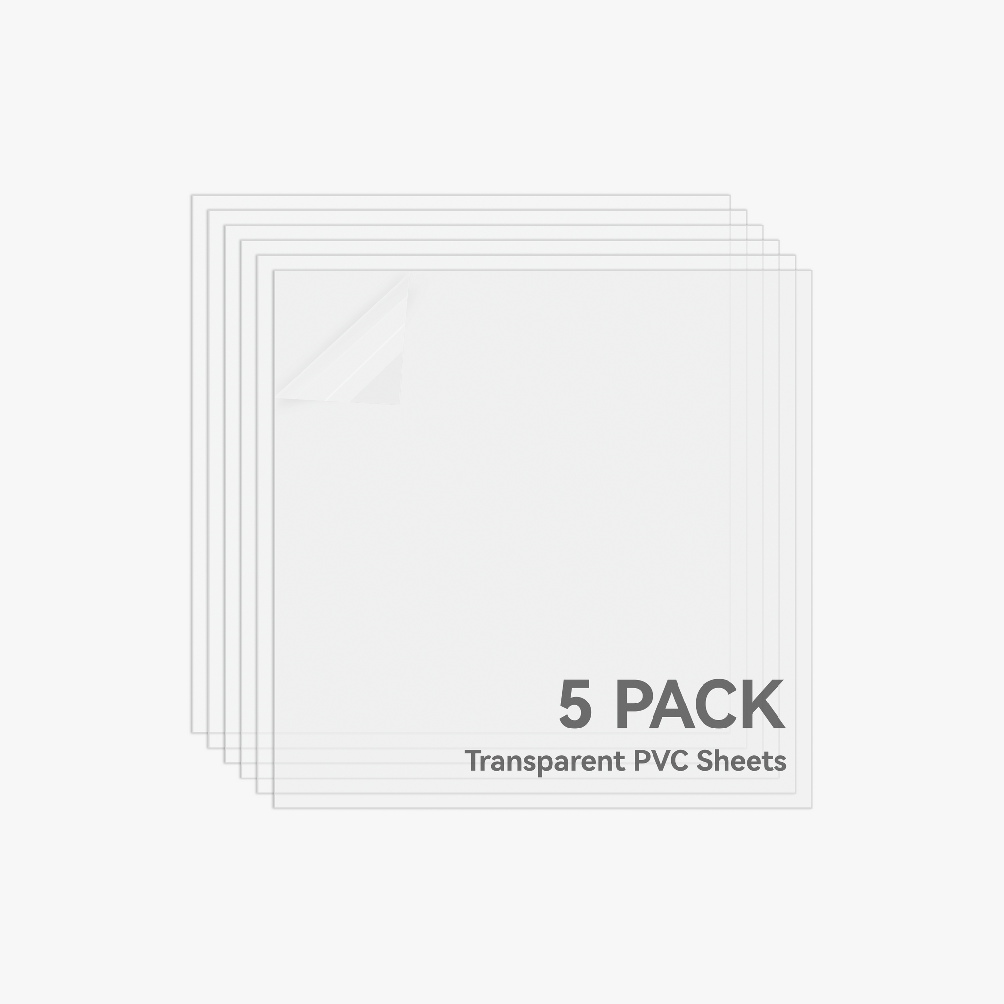 Bambu Lab - 0,3 mm transparent PVC-ark (5 st)