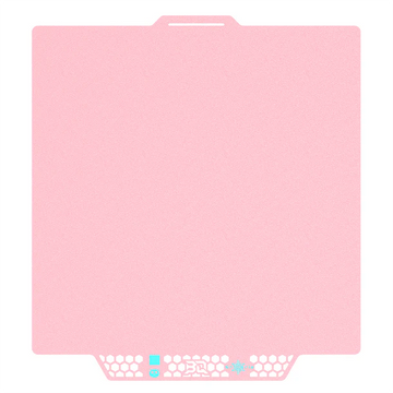 BIQU - Panda Buildplate - CryoGrip Pro - Glacier (Fine Texture) Pink - P2S, X1/P1/A1 Series - 258x275mm