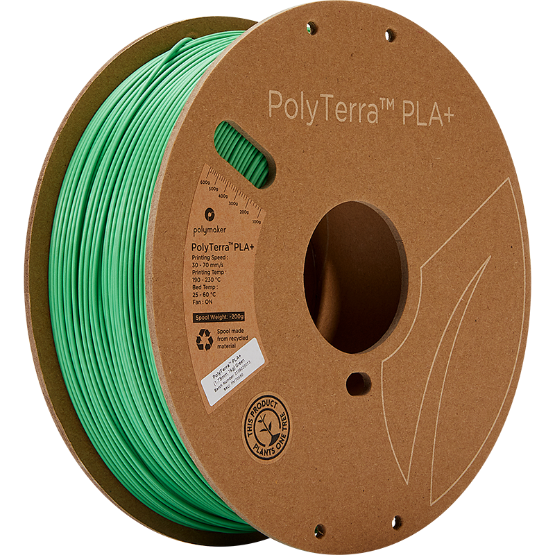 Polymaker - PolyTerra PLA+ - Green - 1.75mm - 1kg