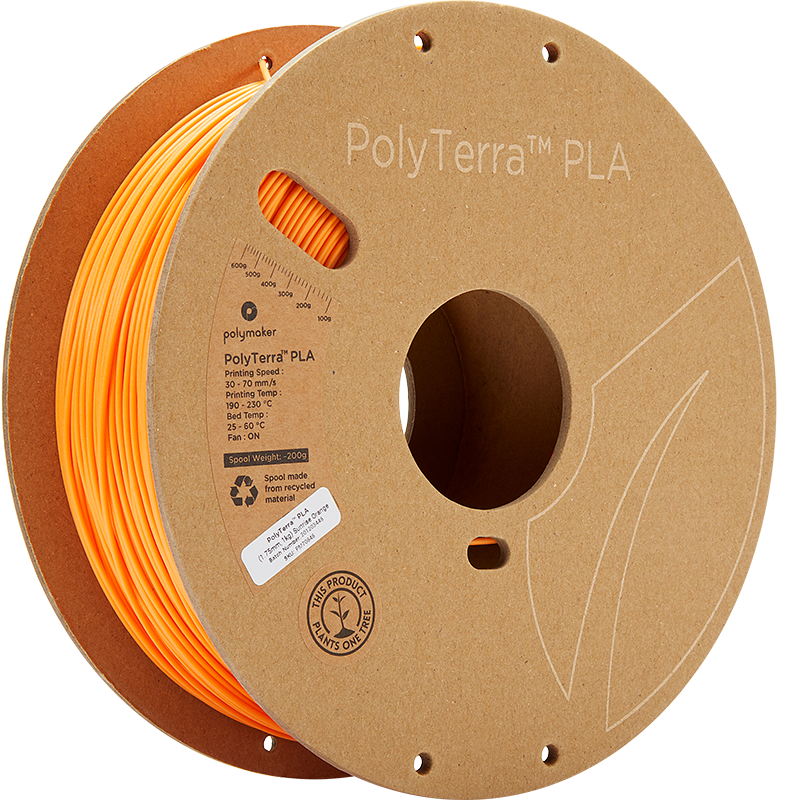 Polymaker - PolyTerra PLA - Sunrise Orange - 1.75mm - 1kg