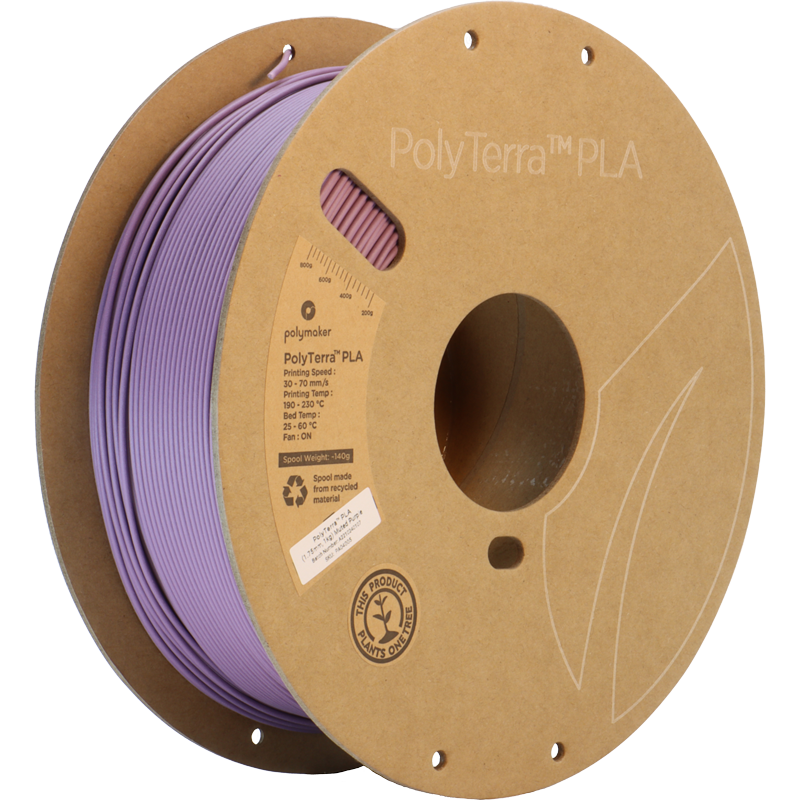 Polymaker - PolyTerra PLA - Muted Purple - 1.75mm - 1kg