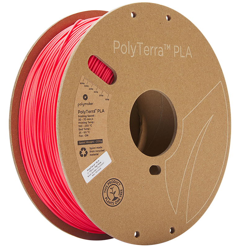 Polymaker - PolyTerra PLA - Rose - 1.75mm - 1kg
