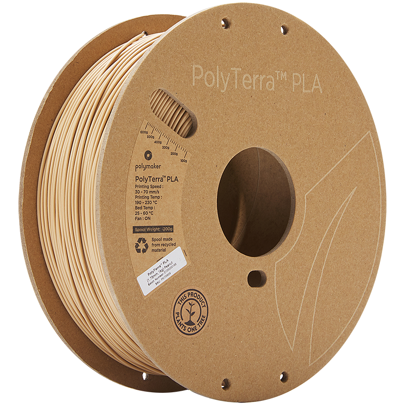 Polymaker - PolyTerra PLA - Peanut - 1.75mm - 1kg
