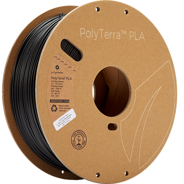Polymaker - PolyTerra PLA - Charcoal Black - 1.75mm - 1kg