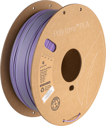 (UDGÅR) - Polymaker - PolyTerra PLA Dual - Foggy Purple (Grey-Purple) - 1.75mm - 1kg
