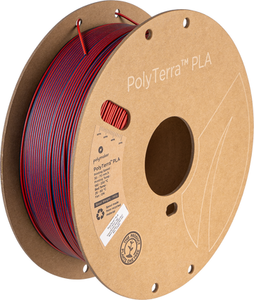 Polymaker - PolyTerra PLA Dual - Mixed Berries (Red-Dark Blue) - 1.75mm - 1kg