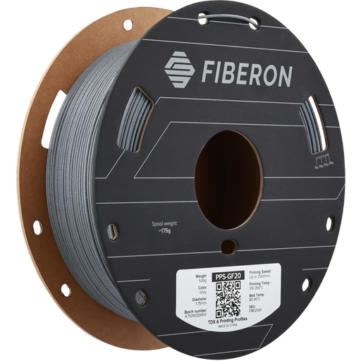 Polymaker™ - Fiberon PPS-GF20 - Grå - 1,75 mm - 500 g