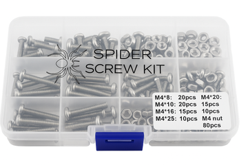 SpiderScrew Kit with Nuts - M4 - 80 pcs