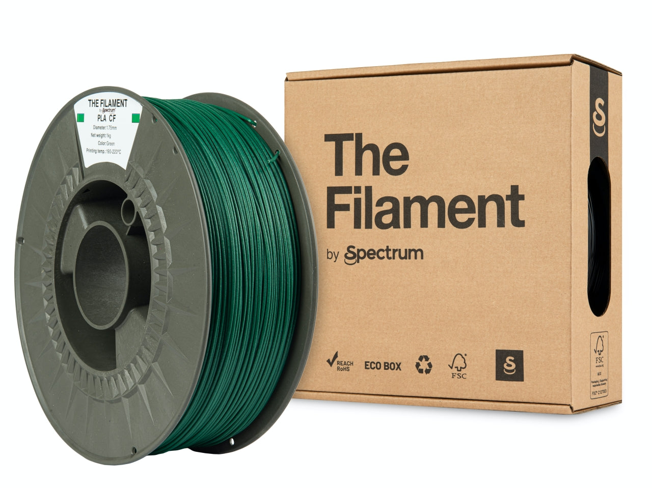 The Filament - PLA CF - Green - 1.75mm 1kg