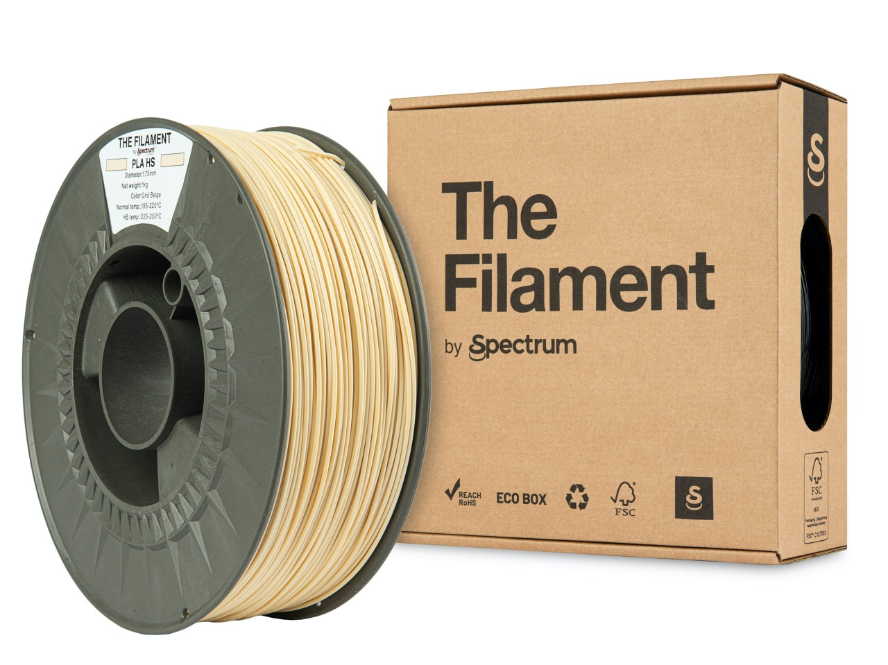The Filament - PLA High Speed - Grid Beige - 1.75mm - 1kg