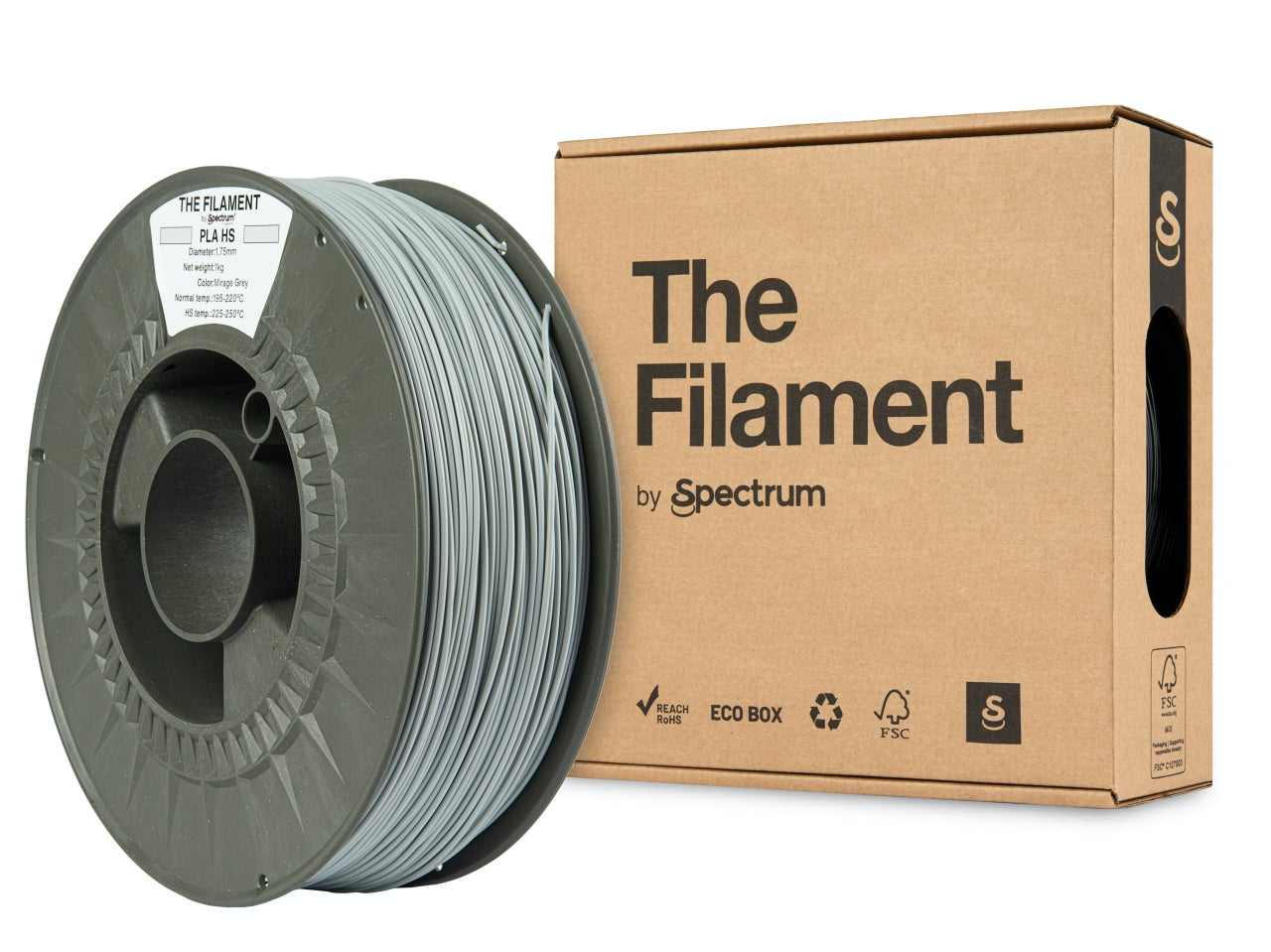 The Filament - PLA High Speed - Mirage Grey - 1.75mm - 1kg