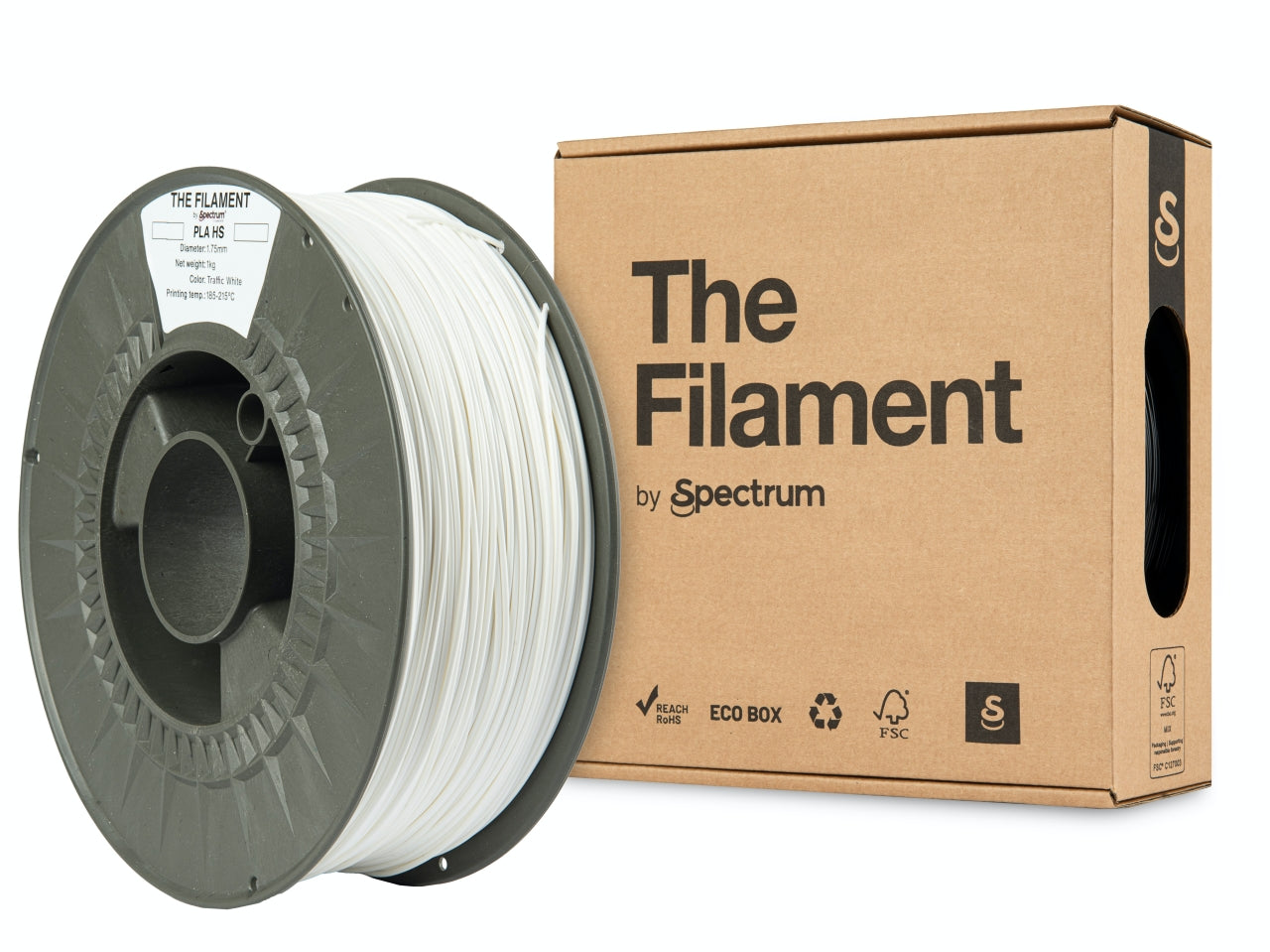 The Filament - PLA High Speed - Traffic White - 1.75mm - 1kg