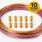 3DSUPREME - V6 - Nozzle - Brass - 0.4mm - 10pcs