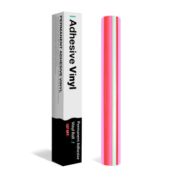 HTVRONT - Holographic Adhesive Vinyl Roll - Pink