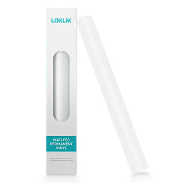LOKLIK - Matless Permanent Adhesive Vinyl - Matte White - 33x305cm