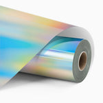 LOKLIK - Permanent Adhesive Vinyl - 30.5cm x 90cm - Holographic Iridescent Silver