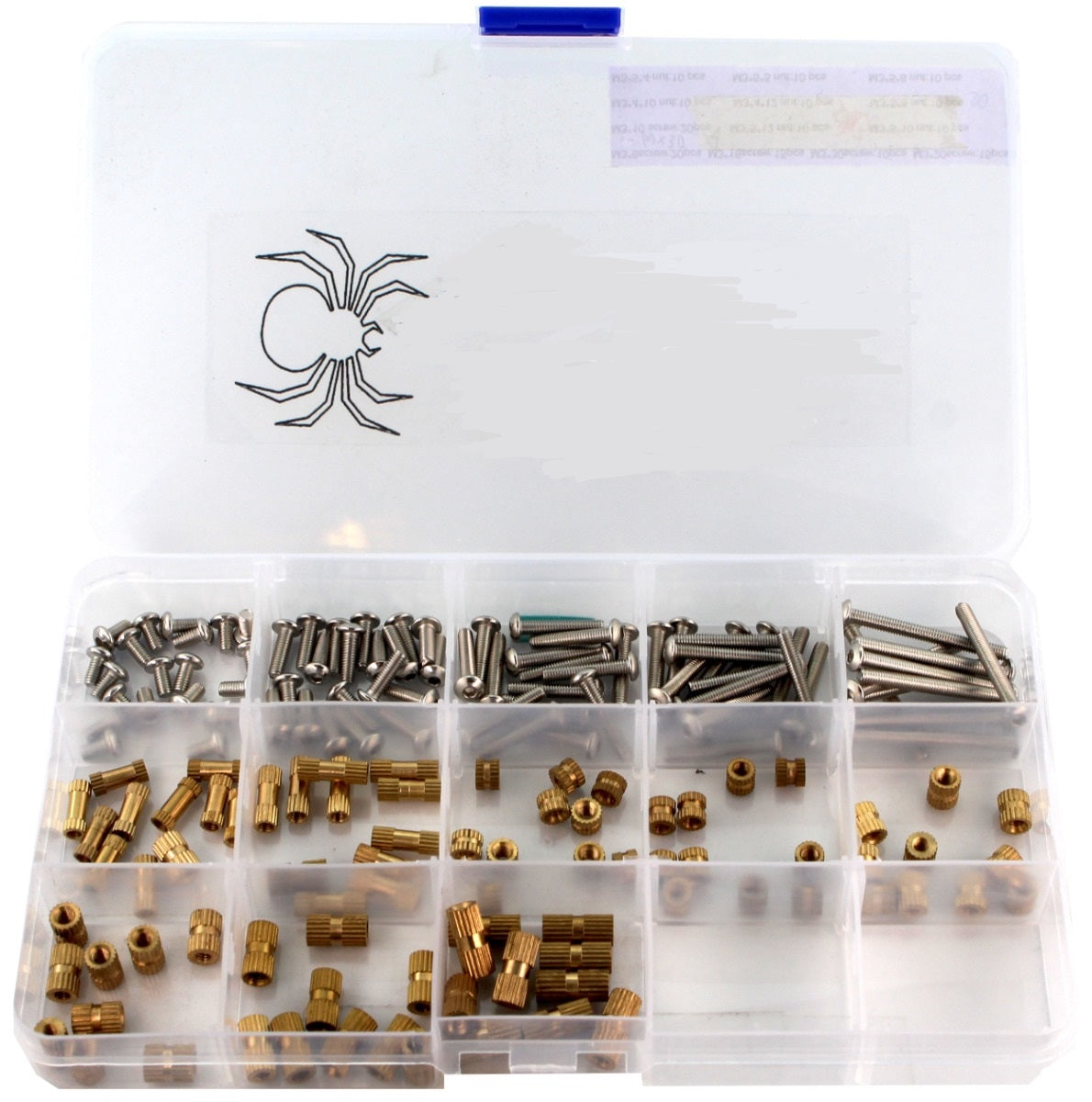 SpiderScrew Kit with Knurls - M3 - 80 pcs