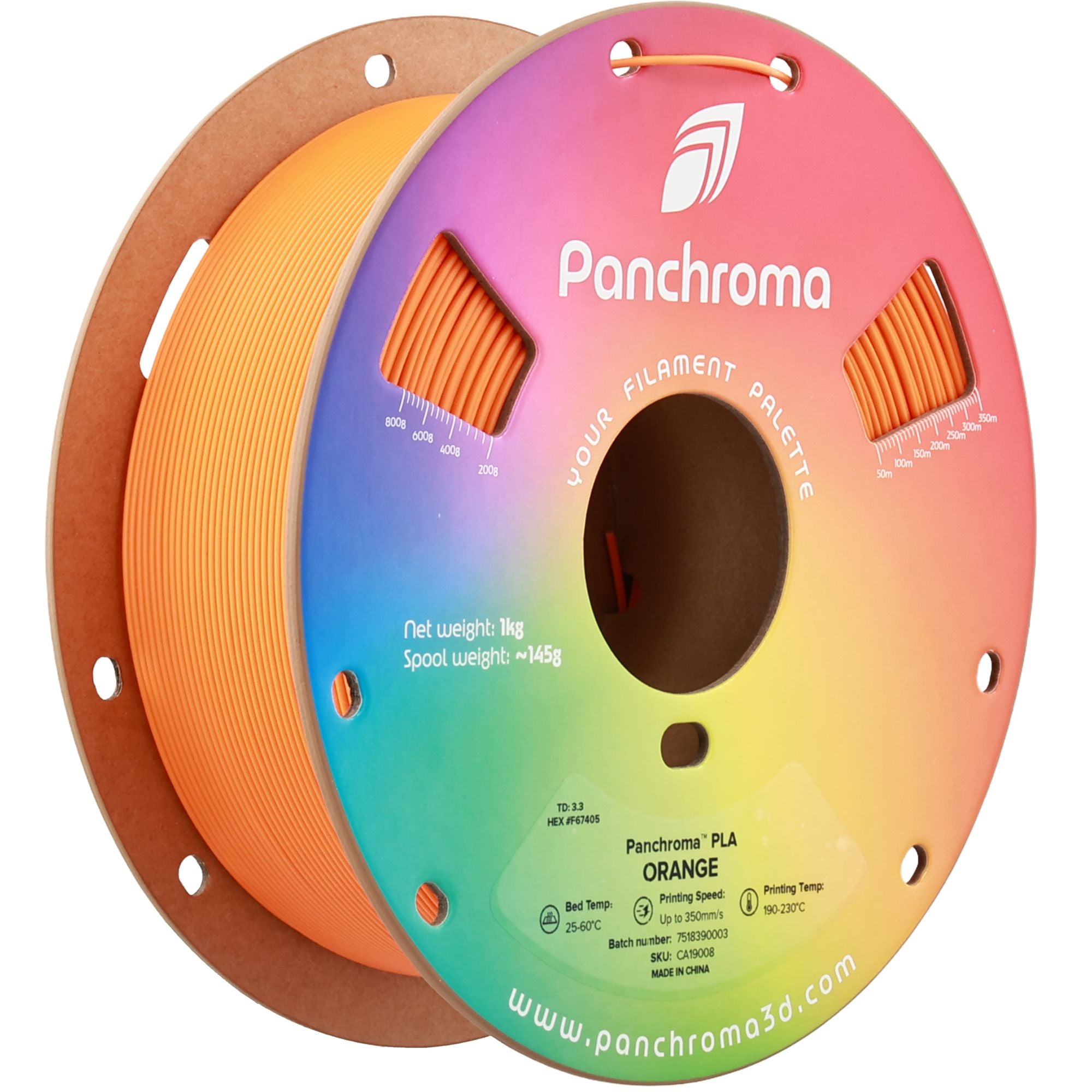 Polymaker - Panchroma™ PLA Basic - Orange - 1.75mm - 1kg