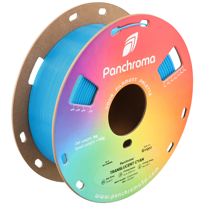 Polymaker - Panchroma™ PLA - Translucent - Cyan - 1.75mm - 1kg