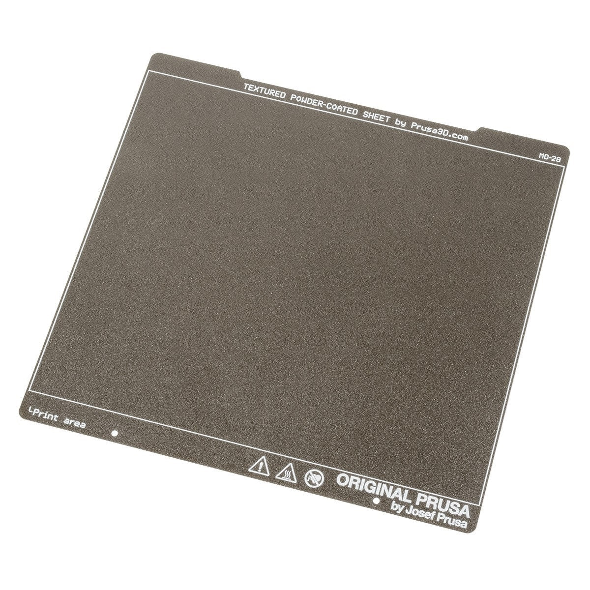 Prusa - Texturerad pulverlackerad stålplåt - MK3/MK4-serien - 241x254mm 