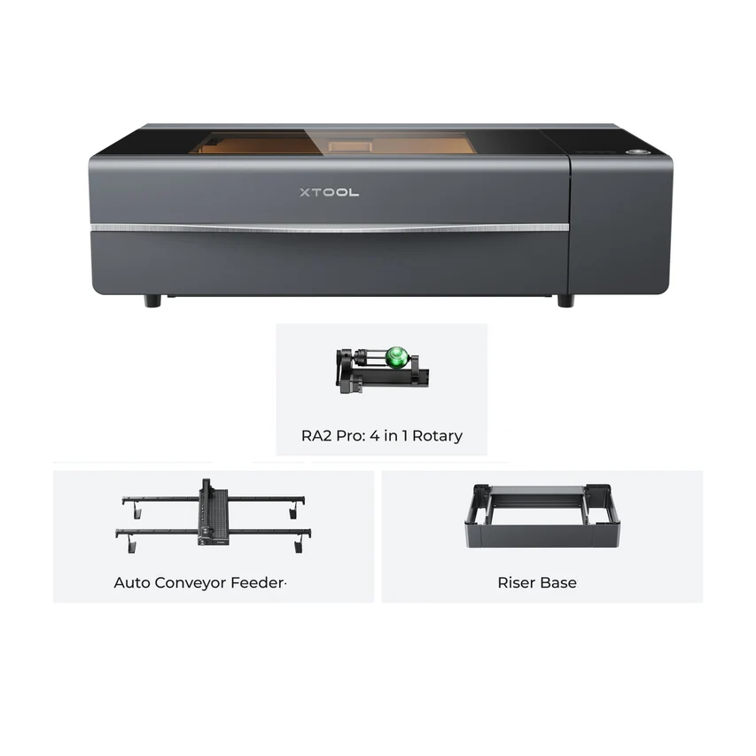 xTool - P2S Laser - Class IV Grey - Versatile Bundle
