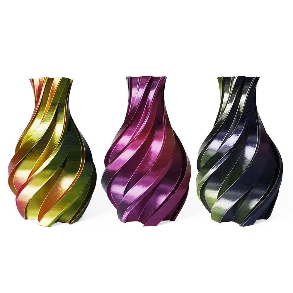 3DE Premium - Tricolor - Silky PLA - Gold, Fuchsia and Black - 1.75mm