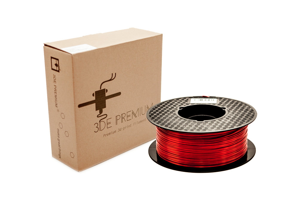 3DE Premium - PLA Silky - Red - 2.85mm - 1kg
