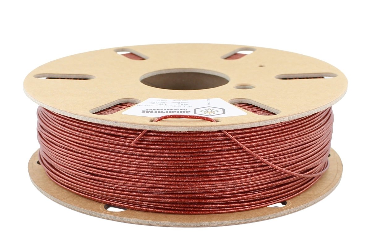 3DSUPREME - PLA GLITTER - Metallic Copper Red - 1.75mm - 750g