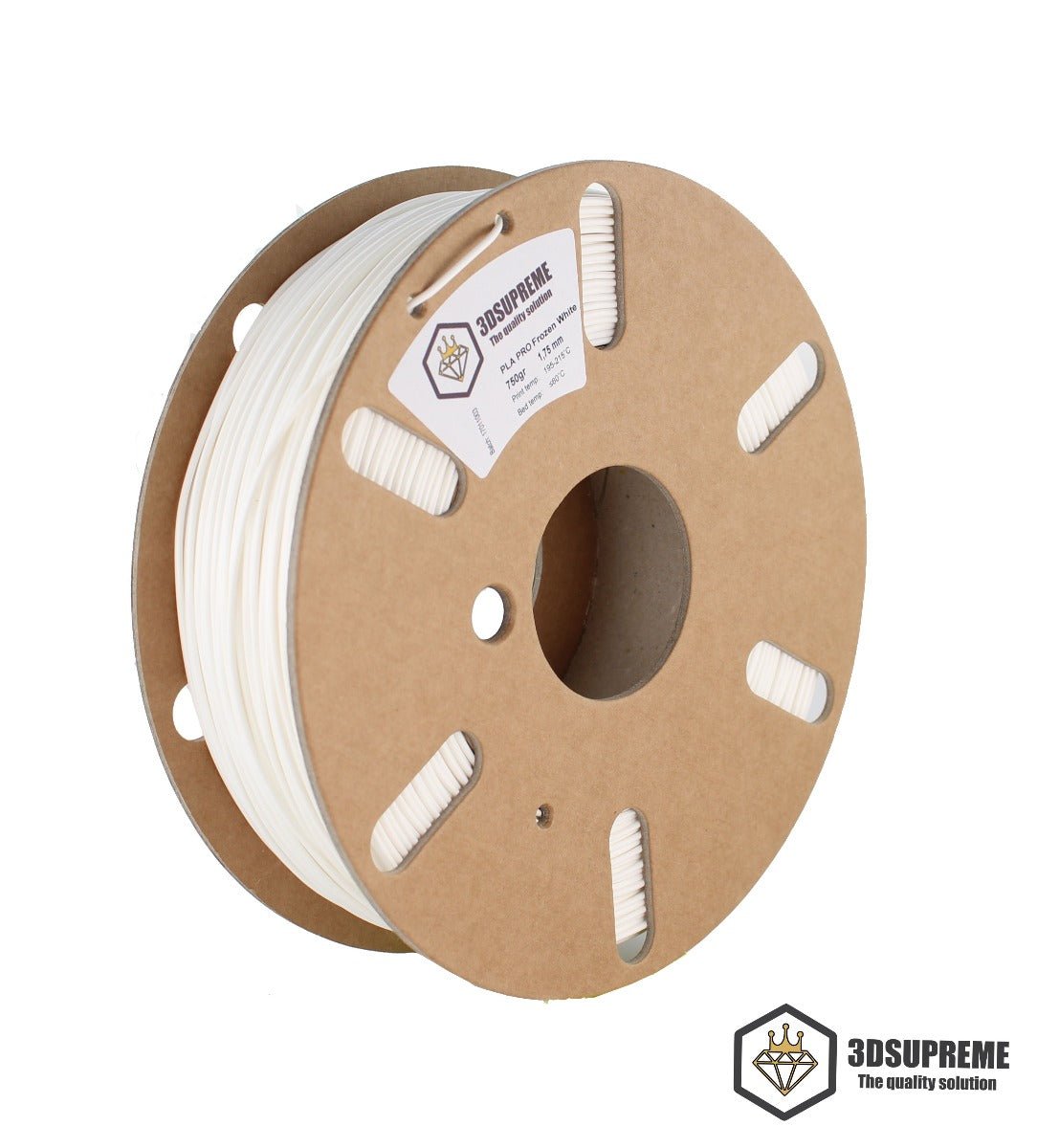 3DSUPREME - PLA PRO - Frozen White - 1.75mm - 750g