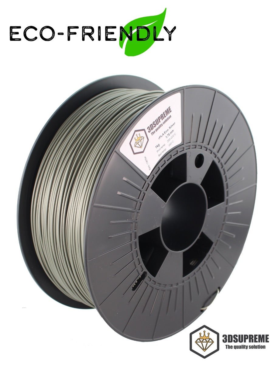 3DSUPREME - Recycled PLA - Eco Silver - 1.75mm - 1kg