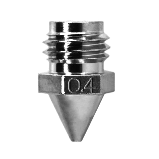 Micro Swiss - Brass Plated Wear Resistant Nozzle - Geeetech (Pick a Size)