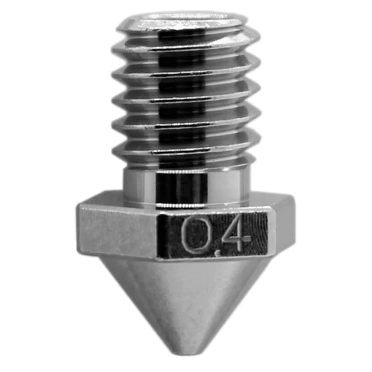 Micro Swiss - Brass Plated Wear Resistant Nozzle - Flashforge Creator 3 Pro (Pick a Size)