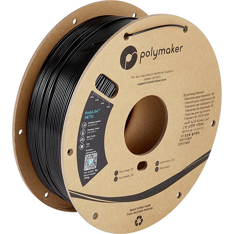 Polymaker Polylite PETG - Black 1.75mm - 1kg