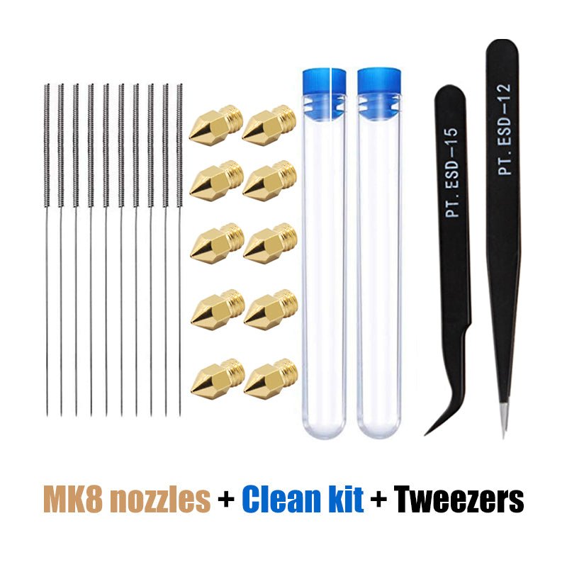 Aimsoar - MK8 nozzle +clean kit+tweezers 0.4mm