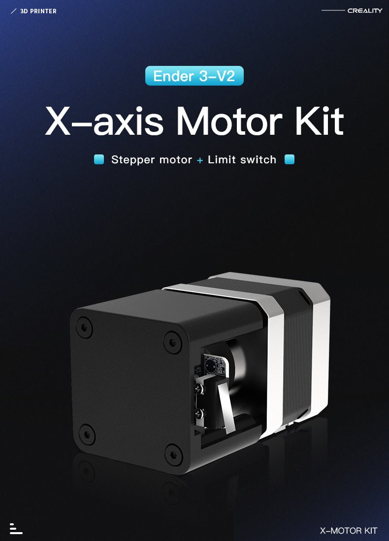 Creality 3D - X-axis Motor Kit with Endstop Switch - Ex. Ender-3 V2