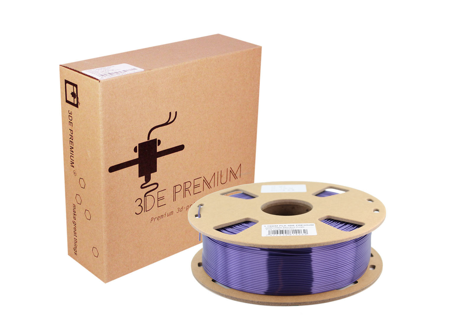 3DE Premium - PLA Silky - Dark Purple - 1.75mm - 1kg (Limited Edition)