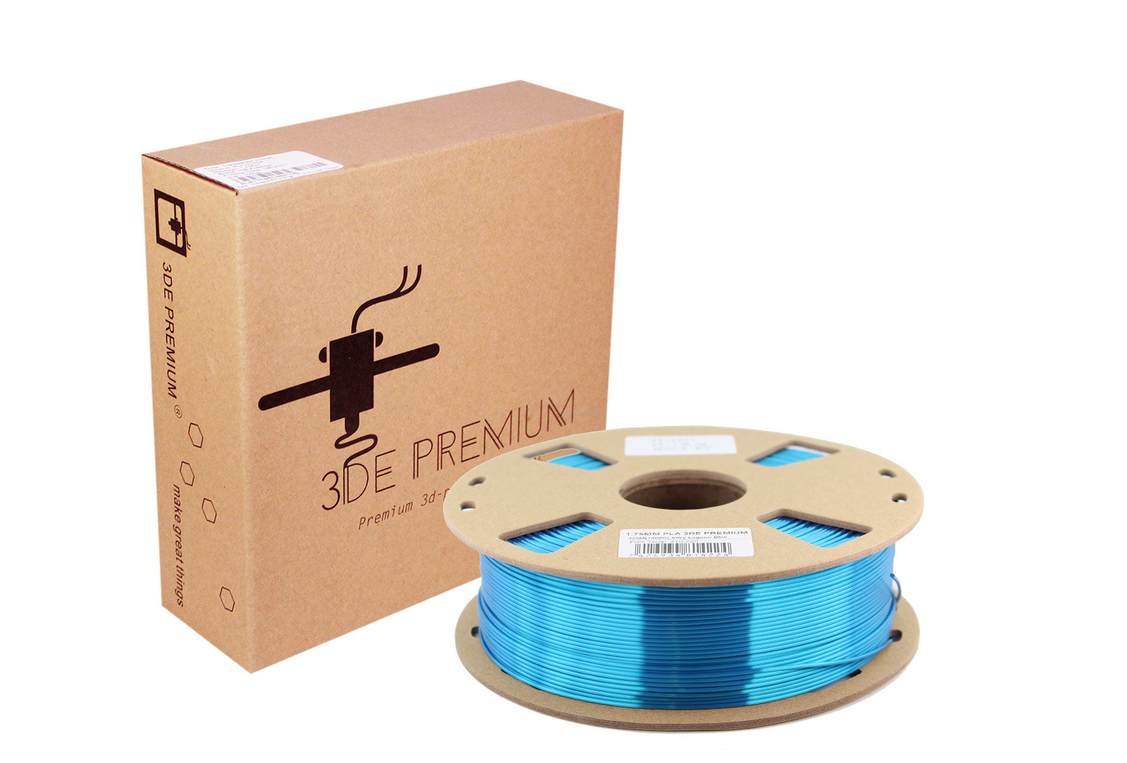 3DE Premium - PLA Silky - Lagoon Blue - 1.75mm - 1kg