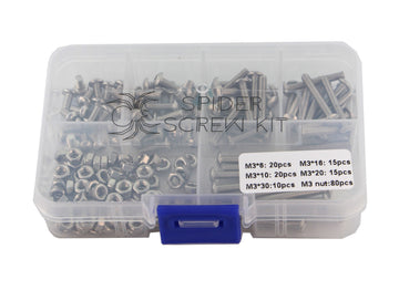 SpiderScrew Kit with Nuts - M3 - 80 pcs