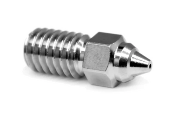 Micro Swiss - M6 Brass Plated Wear Resistant Nozzle - Ender-7 (Pick a Size)