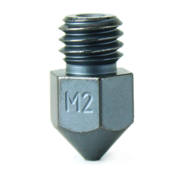 Micro Swiss - M2 Hardened High Speed Steel Nozzle - MK8 (CR10 - Ender - Tornado - MakerBot) (Pick a Size)