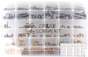 SpiderScrew Mixed Kit with Knurls - M3-M4-M5-M6 - 160 pcs