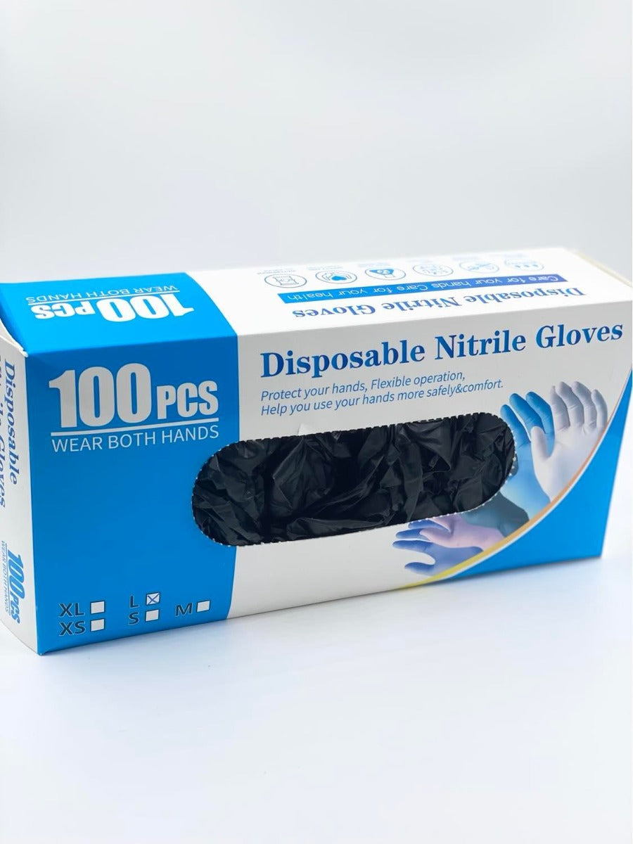 Nitril Gloves - Powder Free - L - 100pcs
