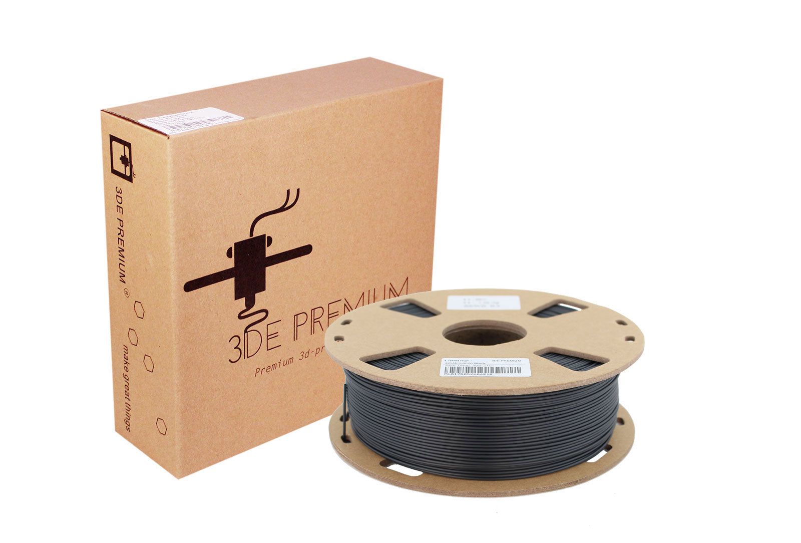3DE Premium - PETG PRO - Black - 1.75mm - 1kg