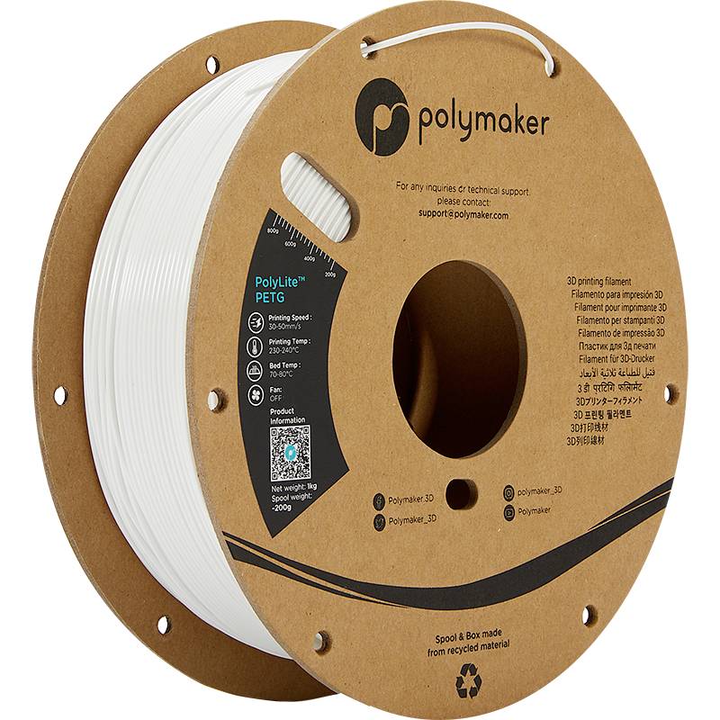 Polymaker Polylite PETG - White 1.75mm - 1kg