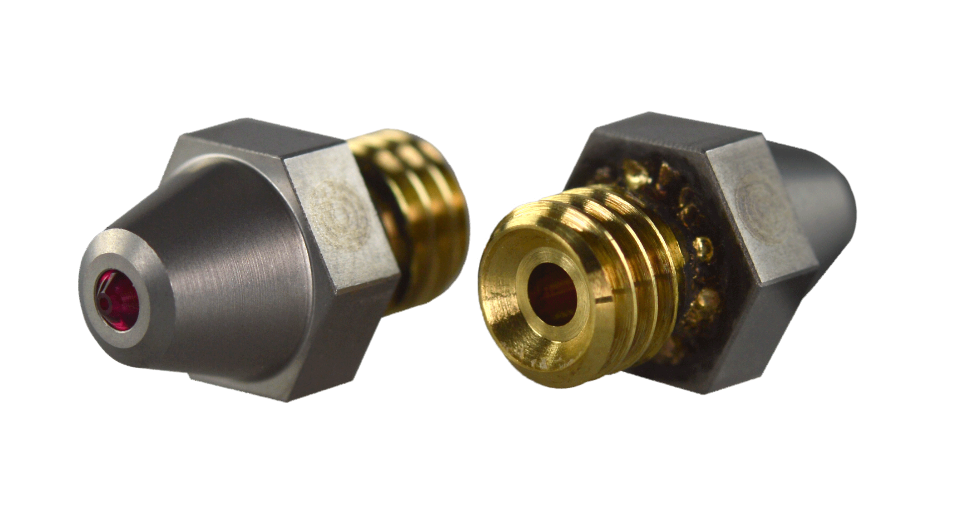 PrimaCreator Raise3D Pro2 Ruby Brass Nozzle 0.4mm - 1pcs