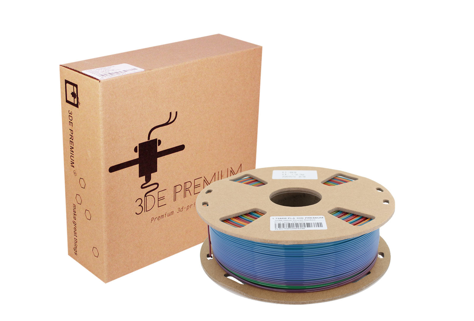 3DE Premium - PLA - Flourish Rainbow - 1.75mm - 1 kg