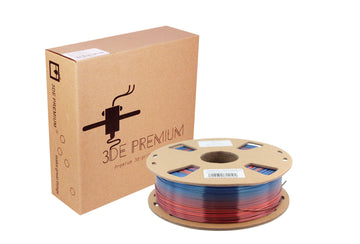 3DE Premium - PLA Silky - Mix Red-Sapphire Blue - 1.75mm - 1kg