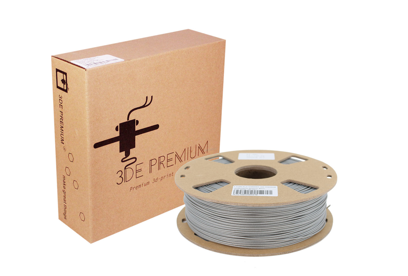 3DE Premium - PLA Shimmer - Silver - 1.75mm - 1kg